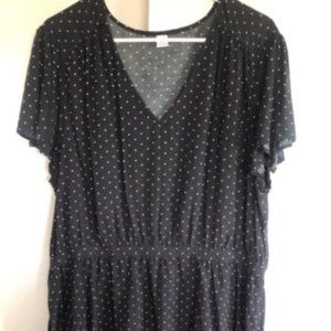 Black and white dot dress